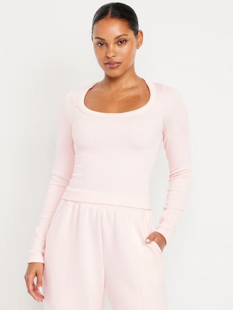 Exhale Seamless Fitted Rib T-Shirt