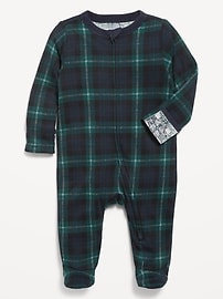 Image number 1 showing, 2-Way-Zip Sleep & Play Footed One-Piece for Baby