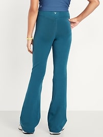 Image number 2 showing, High-Waisted PowerChill Crossover Flared Leggings for Girls