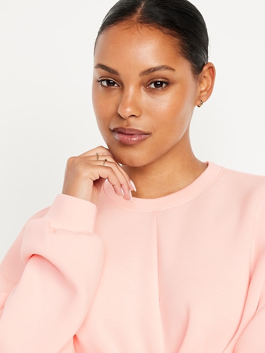 Image number 4 showing, Bounce Fleece Twist-Front Top