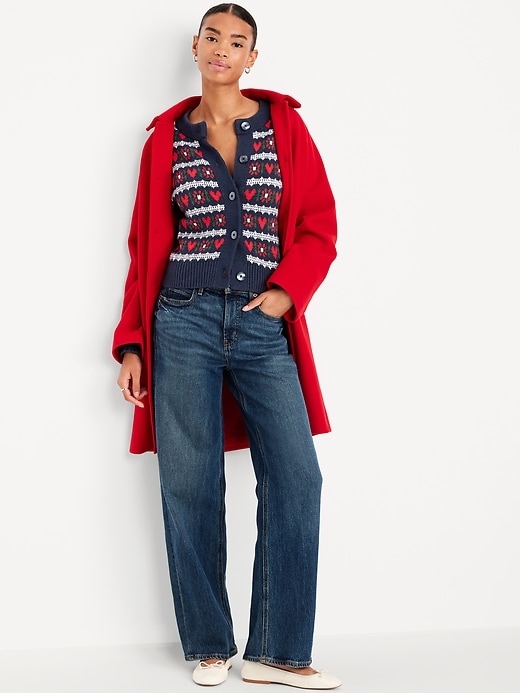 L'image numéro 3 présente Cardigan ras du cou SoSoft à motif