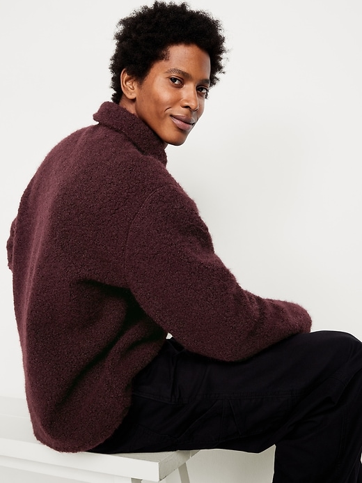 Image number 3 showing, Bouclé Sherpa Polo