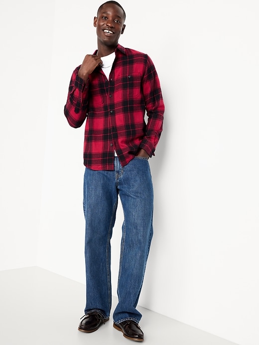 Image number 3 showing, Plaid Flannel Pocket Shirt