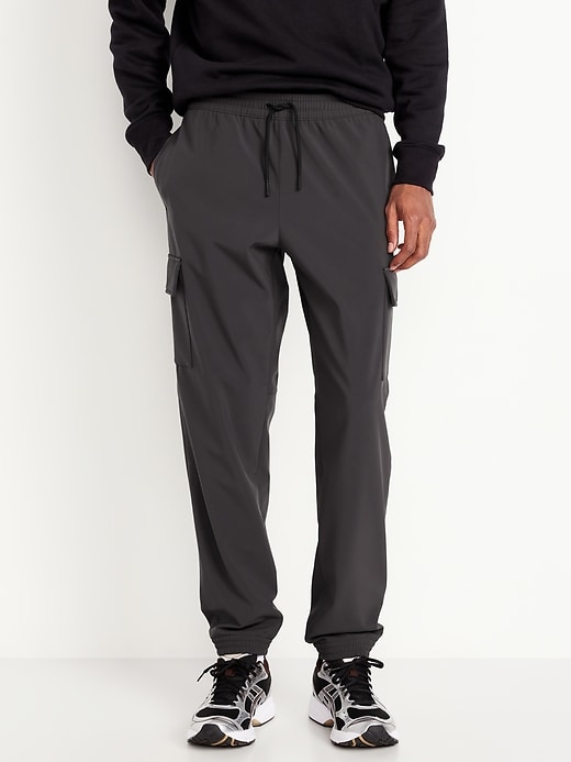 Image number 1 showing, Cozy-Lined Tech Woven Cargo Joggers