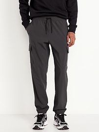 Image number 1 showing, Cozy-Lined Tech Woven Cargo Joggers