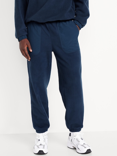 Loose Microfleece Utility Joggers - Dusk Navy