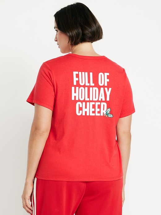 L'image numéro 7 présente T-shirt passe-partout ras du cou à imprimé