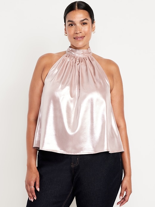 Image number 6 showing, Satin Shine Halter Top
