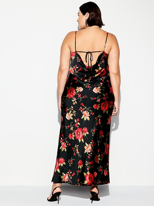 Image number 9 showing, The Occasion by Old Navy Satin V-Neck Maxi Dress