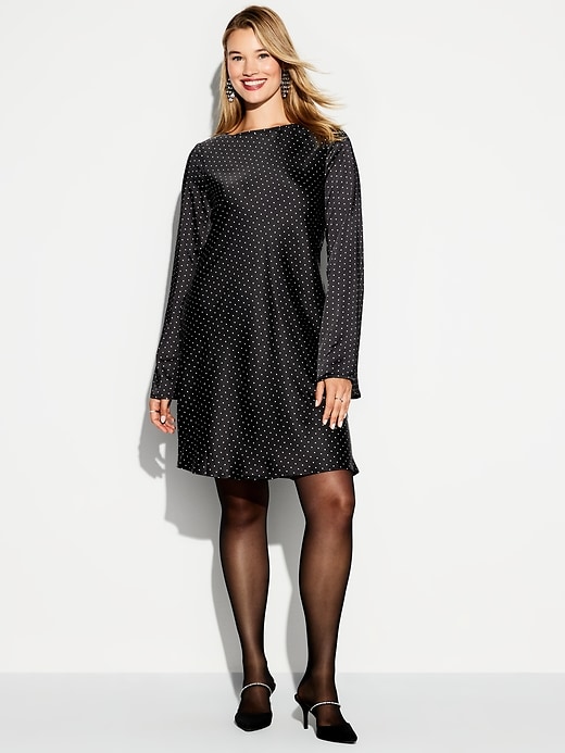 Image number 8 showing, The Occasion by Old Navy Satin Flare-Sleeve Mini Dress