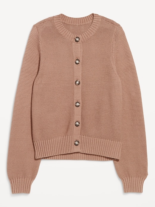 Image number 5 showing, Garter-Knit Cardigan Sweater