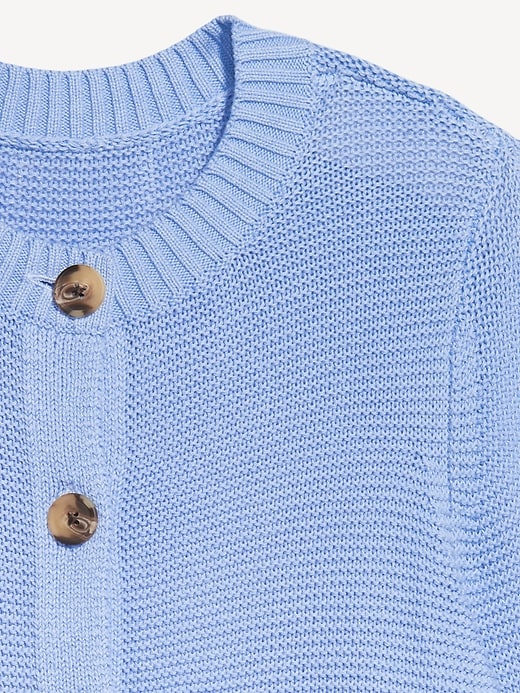 Image number 6 showing, Garter-Knit Cardigan Sweater
