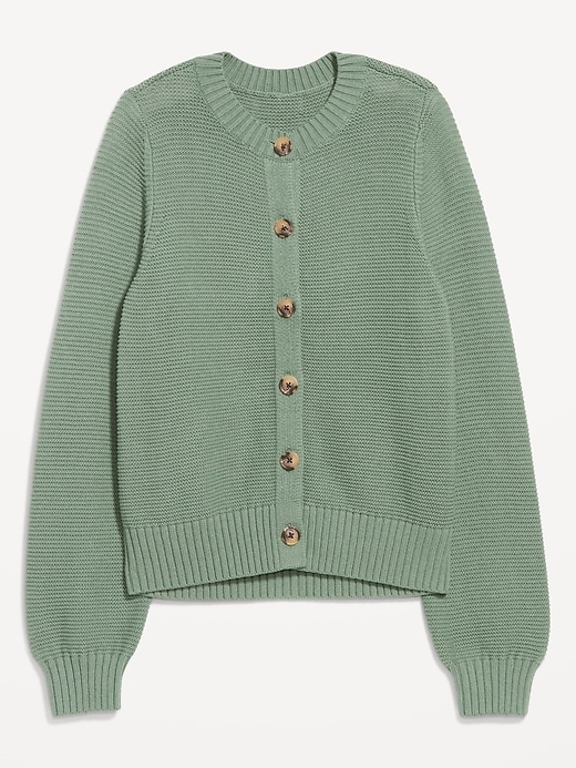 Image number 5 showing, Garter-Knit Cardigan Sweater