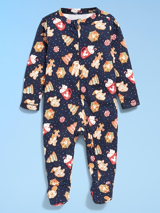 L'image numéro 1 présente Une-pièce Nuit ou jeu à pieds à glissière à double sens Old Navy x Disney© pour bébé