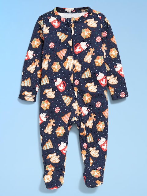 Une-pièce Nuit ou jeu à pieds à glissière à double sens Old Navy x Disney© pour bébé - Biscuits Des Fêtes Disney (Motif Assorti Pour La Famille!)