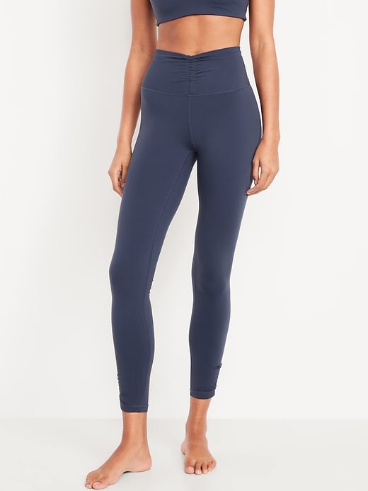 L'image numéro 1 présente Legging StudioSmooth ruché à taille haute