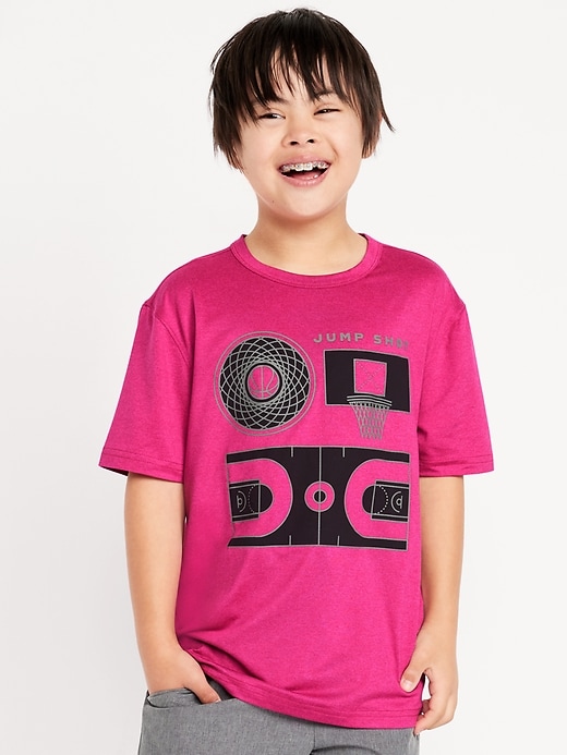 L'image numéro 1 présente T-shirt à imprimé Performance NuageSport pour garçon