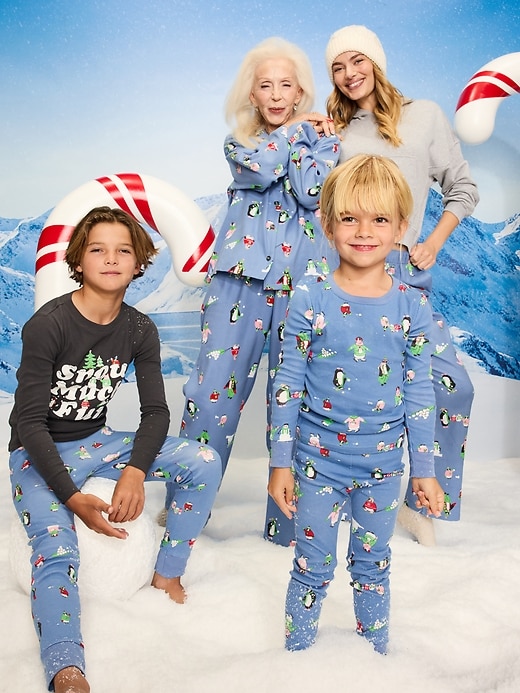 Image number 3 showing, High-Waisted Printed Flannel Pajama Jogger for Women