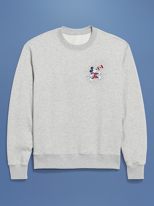 Image number 1 showing, Old Navy x Disney© Mickey Mouse Flag Oversized Logo Graphic Sweatshirt