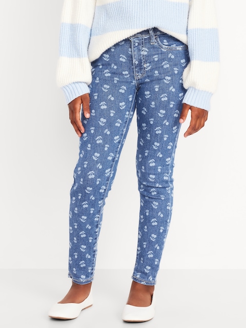 Jegging Rockstar à extensibilité 360° à taille haute à motif pour fille - Cerises