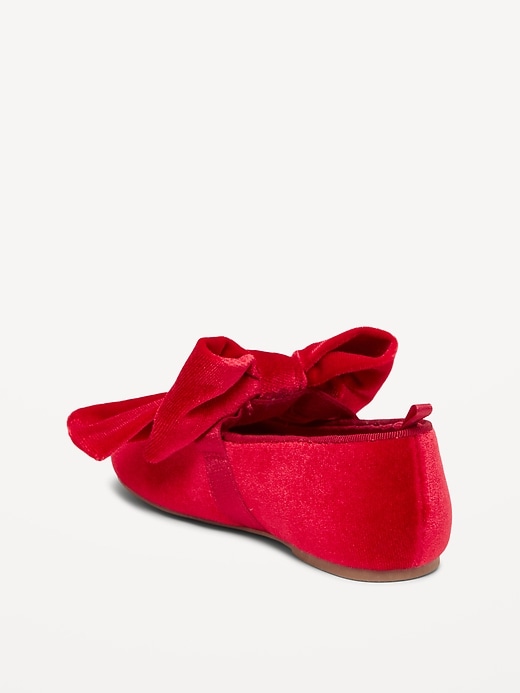 L'image numéro 3 présente Ballerines en velours à boucle pour toute-petite