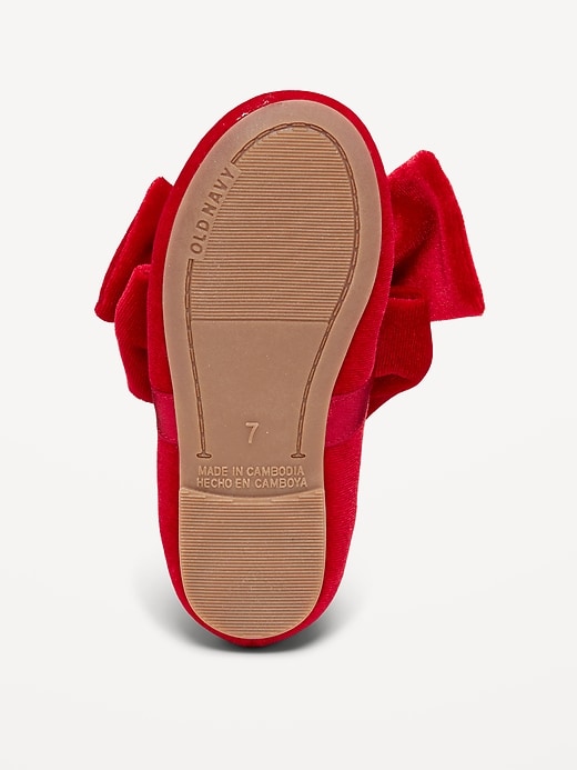 L'image numéro 4 présente Ballerines en velours à boucle pour toute-petite