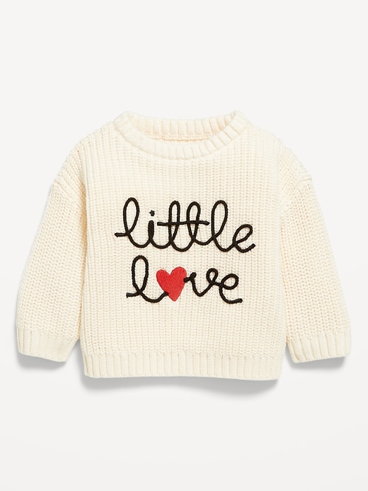Image number 1 showing, Loose Shaker-Stitch Sweater for Baby