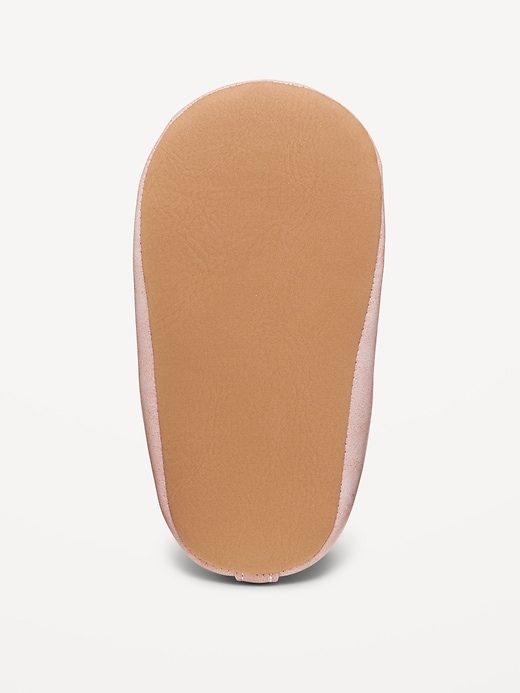 Image number 4 showing, Faux-Suede Heart Ballet Flats for Baby