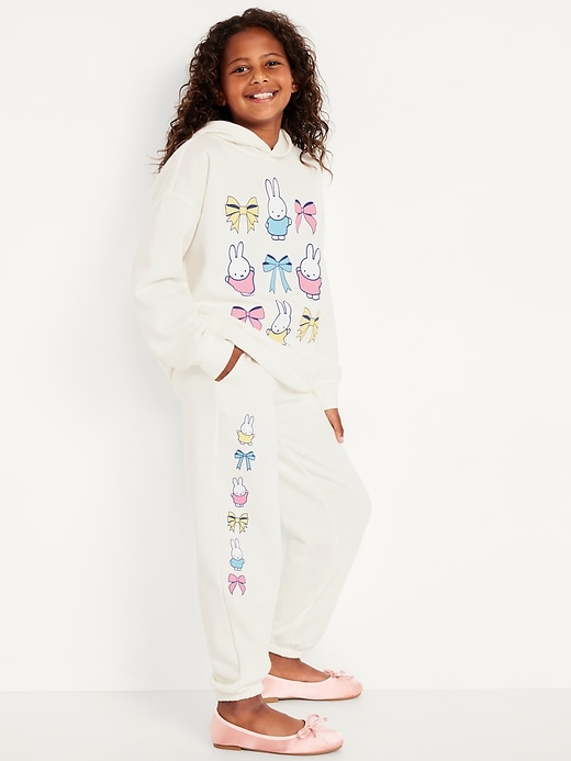 Image number 3 showing, Miffy™ High-Waisted Graphic Jogger Sweatpants for Girls