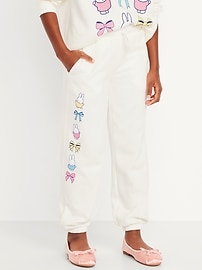 Image number 1 showing, Miffy™ High-Waisted Graphic Jogger Sweatpants for Girls