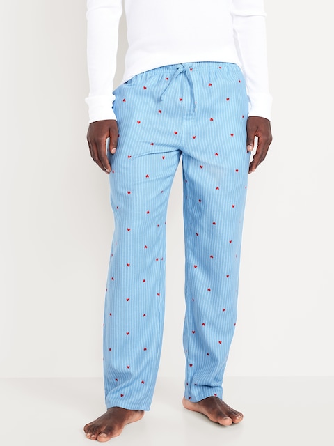 Pantalon de pyjama en flanelle à motif pour homme