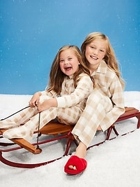 Image number 2 showing, Plaid Flannel Pajama Short Set for Women