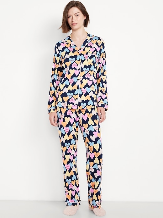 Image number 1 showing, Sunday Sleep Knit Jersey Pant Set