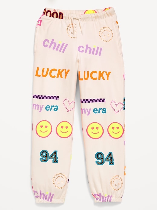 Image number 1 showing, Favorite Fleece High-Waisted Jogger Sweatpants for Girls