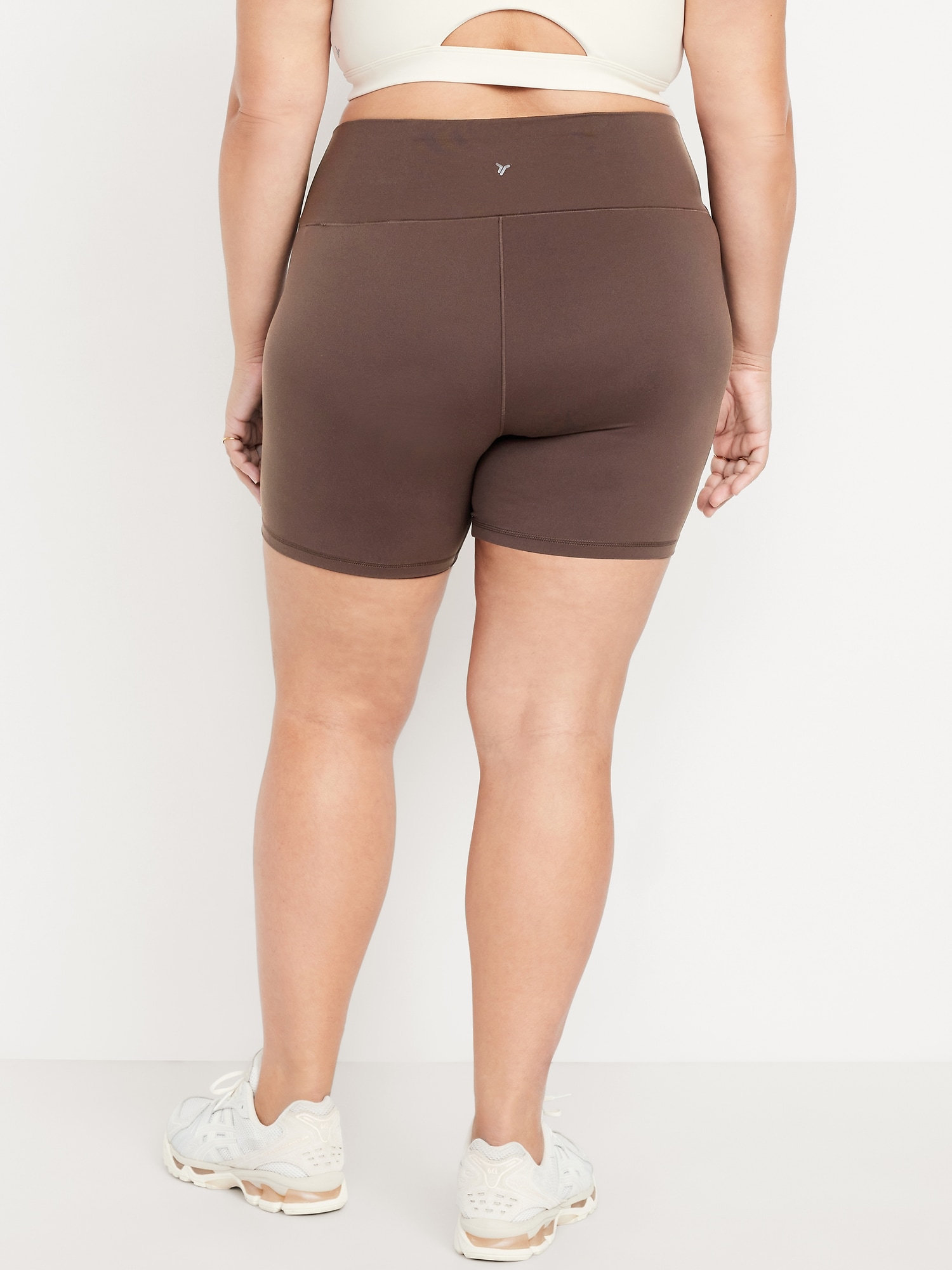 High-Waisted StudioSmooth Biker Shorts - 6-inch inseam