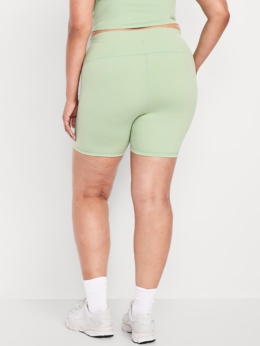 Image number 8 showing, High-Waisted StudioSmooth Biker Shorts -- 6-inch inseam