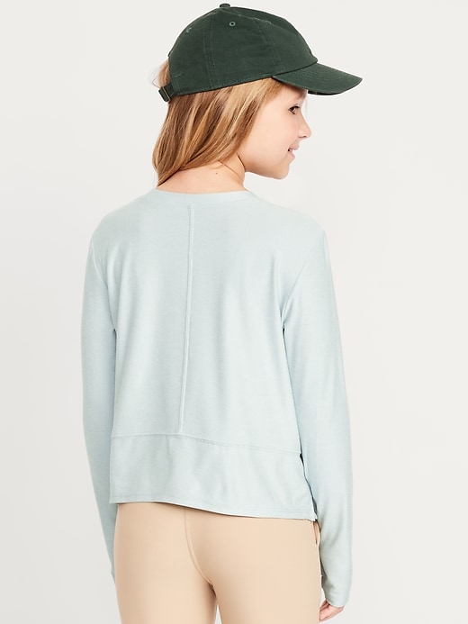 Image number 2 showing, CloudMotion Long-Sleeve Performance T-Shirt for Girls