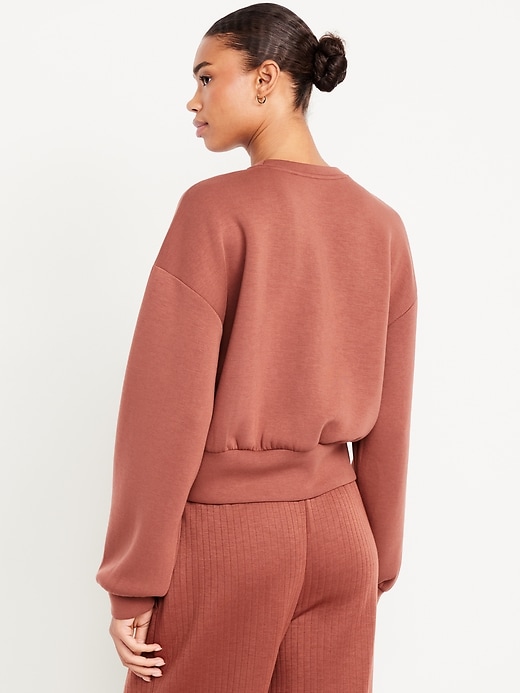 Image number 2 showing, Bounce Fleece Twist-Front Top