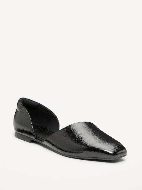 D'Orsay Flats for Women - Black Jack