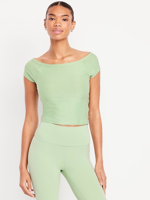 L'image numéro 1 présente Haut de ballet à dos torsadé NuageSport