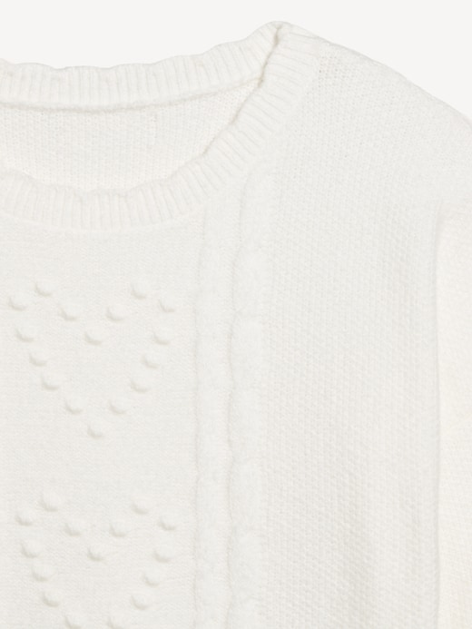 Image number 6 showing, SoSoft Crew-Neck Bobble Heart Sweater