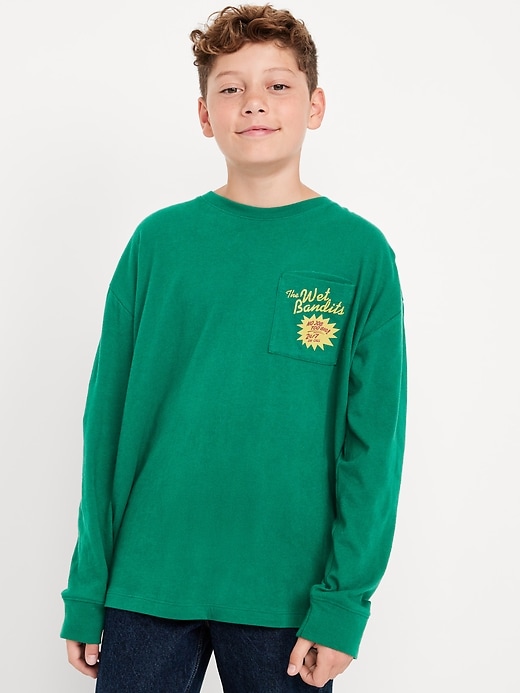 Image number 1 showing, Home Alone™ Oversized Gender-Neutral Graphic T-Shirt for Kids