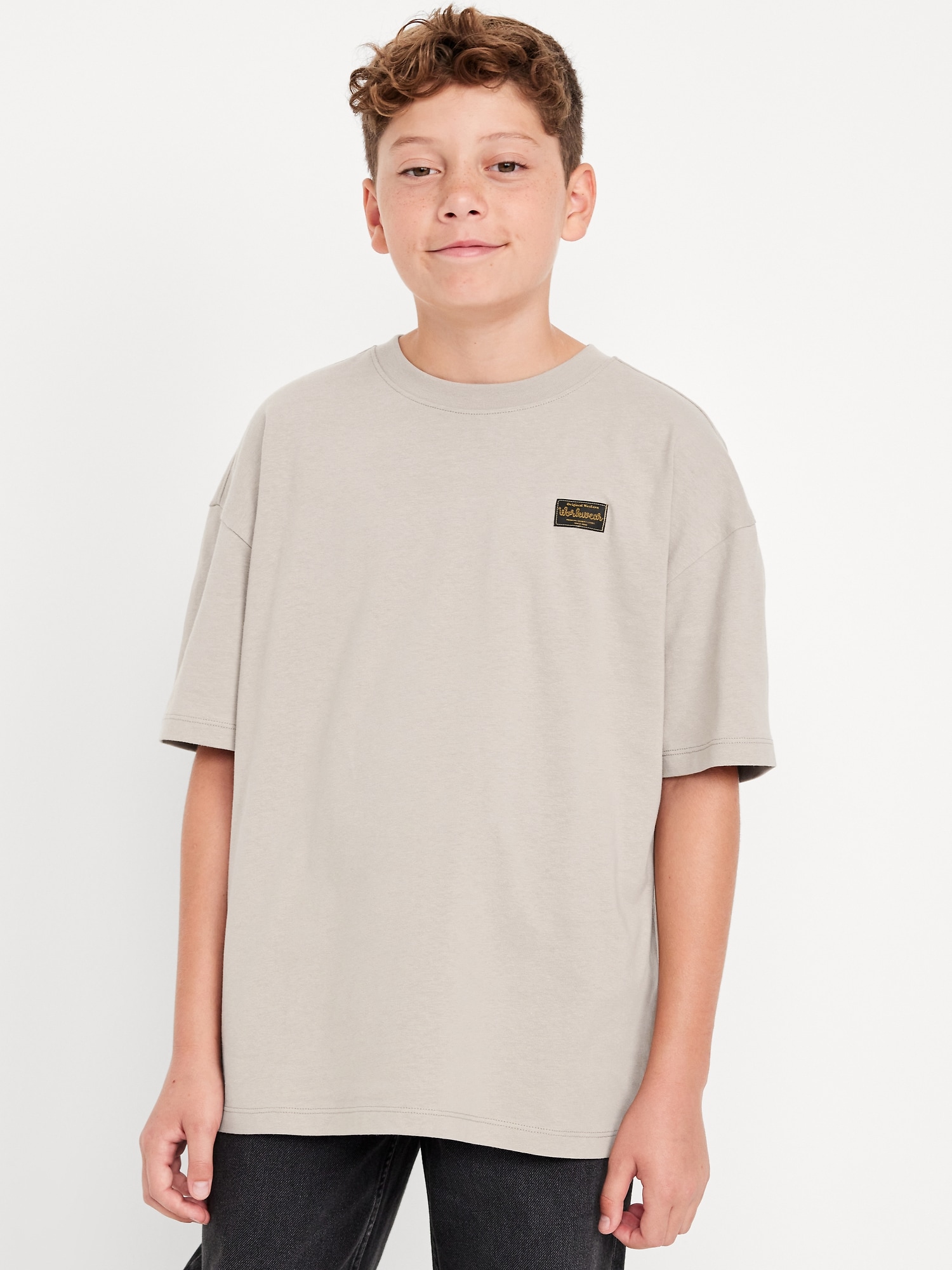 Oversized Short-Sleeve Graphic T-Shirt for Boys