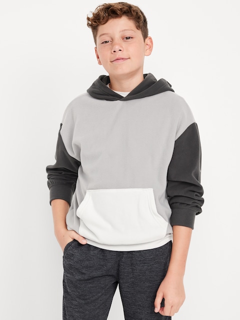Chandail à capuchon de pyjama surdimensionné en micromolleton pour garçon - Panthère