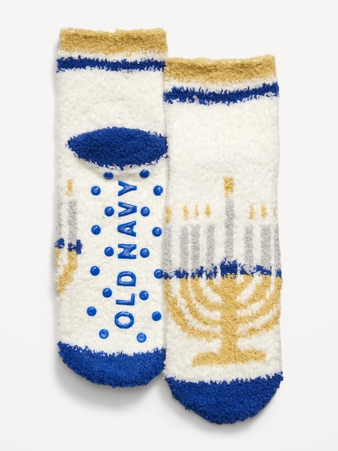 Chaussettes douillettes à motif des Fêtes unisexe pour enfant