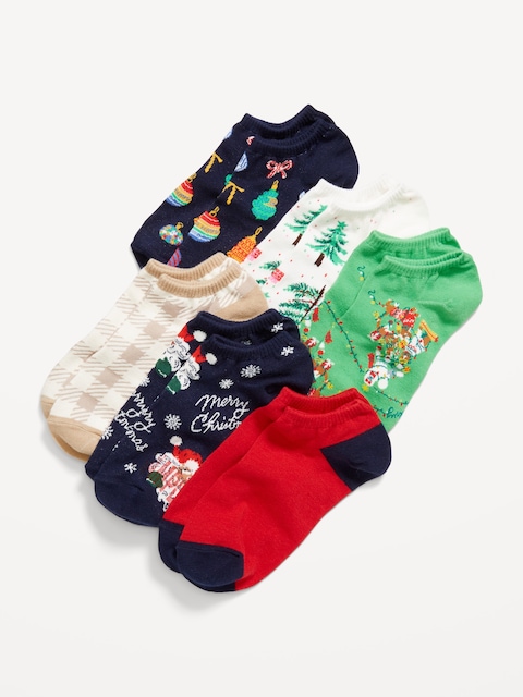 Socquettes pour femme (paquet de 6 paires) - Bleu Marine Classique Des Fêtes
