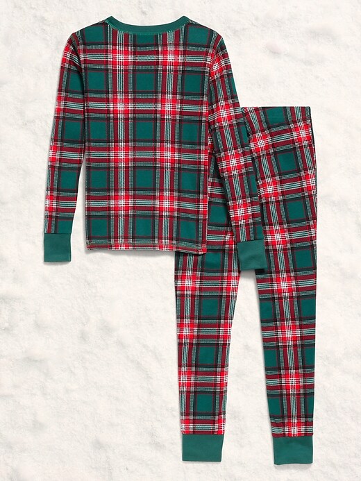 Image number 2 showing, Gender-Neutral Snug-Fit Graphic Pajama Set for Kids