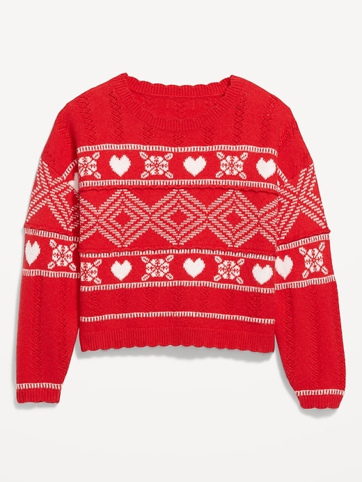 Image number 5 showing, Crew-Neck Heart Sweater