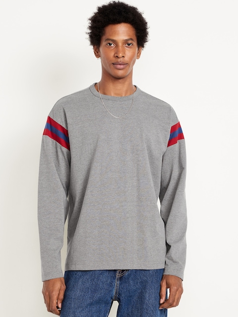 T-shirt épais de style football à manches longues