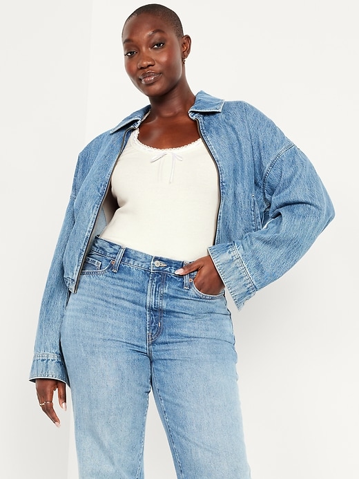 Image number 3 showing, Scoop-Neck Long-Sleeve Ribbed Top